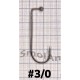 Джиговый крючок KJ-2412 №3/0 Ni (никель), 1 уп. (1000 шт.)